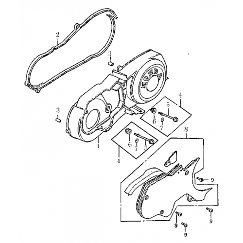 Left Crankcase Cover (Dazon Buggy 175) Left Crankcase Cover (Dazon Buggy 175)