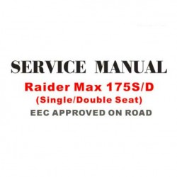 Raider Max 175 Service Manual
