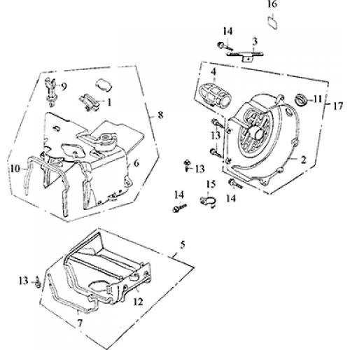 Fan Cover, Shroud (Adly GK-125 (BK-125) 2005)