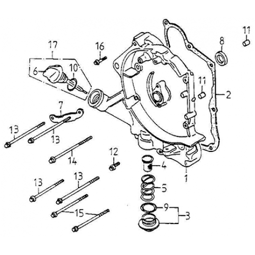 Right Crankcase Cover (Adly GK-125 (BK-125) 2005)