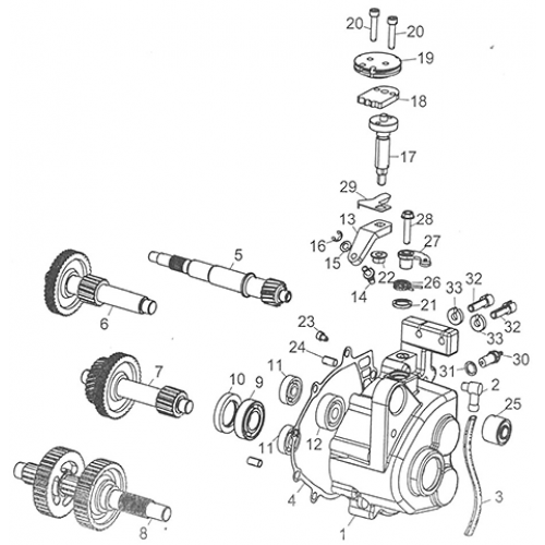 Transmission (Adly GK-125 (BK-125) 2005)