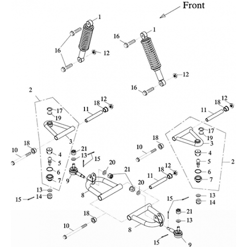 Front Suspension (Adly GK-125 (BK-125) 2005)