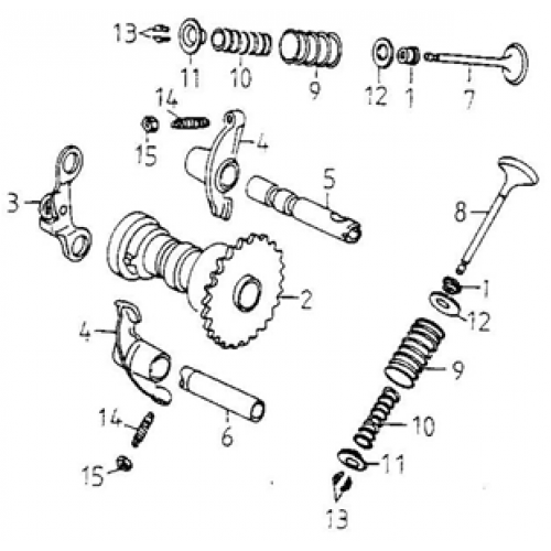 Camshaft (Adly GK-125 2009)