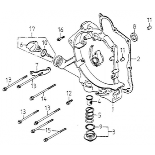 Right Crankcase Cover (Adly GK-125 2009) Right Crankcase Cover (Adly GK-125 2009)