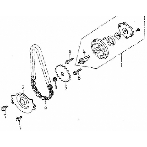 Oil Pump (Adly GK-125 2009)