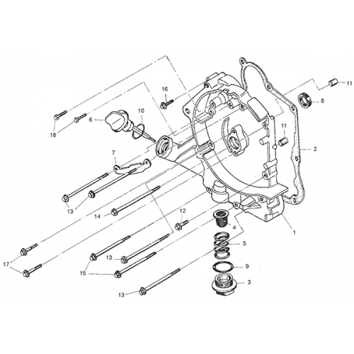 Crankcase Assembly (1) (Kasea Adventure Buggy 150) Crankcase Assembly (1) (Kasea Adventure Buggy 150)