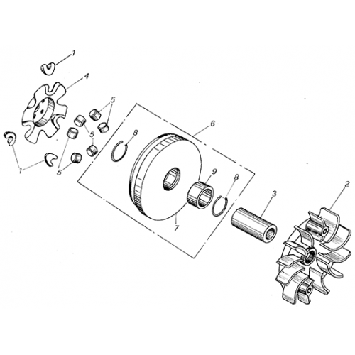 Drive Pulley (Kasea Adventure Buggy 150) Drive Pulley (Kasea Adventure Buggy 150)