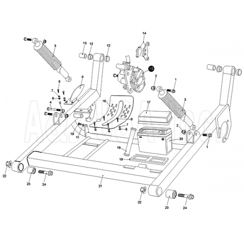 Rear Swing Arm (Kasea LM150IIR 2003)