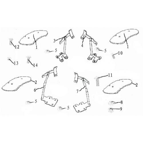 Mudguard Assembly (Dazon Raider 250D 2006 and Earlier) Mudguard Assembly (Dazon Raider 250D 2006 and Earlier)