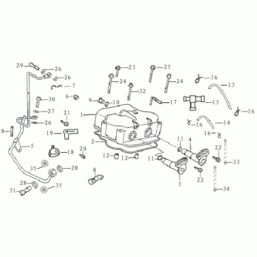 Cylinder Head Cover (Dazon Raider 250 Engine 2006+) Cylinder Head Cover (Dazon Raider 250 Engine 2006+)