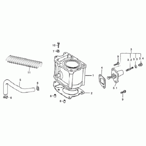 Cylinder (Dazon Raider 250 Engine 2006+) Cylinder (Dazon Raider 250 Engine 2006+)