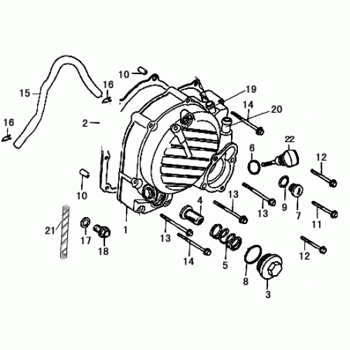Right Crankcase Cover (Dazon Raider 250 Engine 2006+) Right Crankcase Cover (Dazon Raider 250 Engine 2006+)