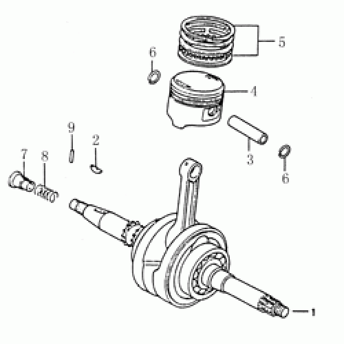 Crankshaft/Piston (Dazon Raider 250 Engine 2006+) Crankshaft/Piston (Dazon Raider 250 Engine 2006+)