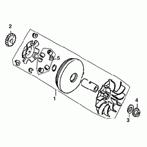 Drive Pulley (Dazon Raider 150 2005 and Older)
