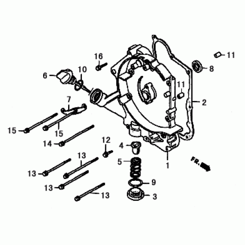 Right Crankcase Cover (Dazon Raider 150 2006 and Earlier)