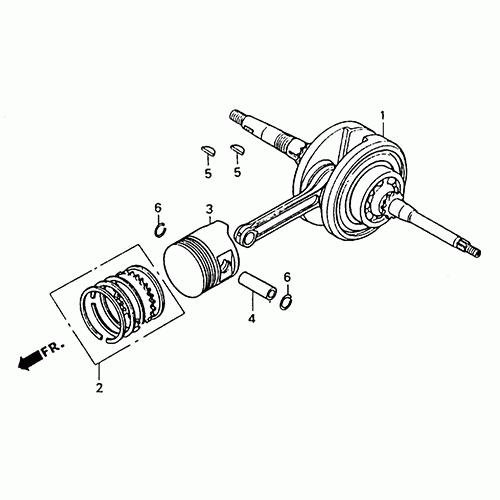 Crankshaft/Piston (Dazon Raider 150 2006 and Earlier)
