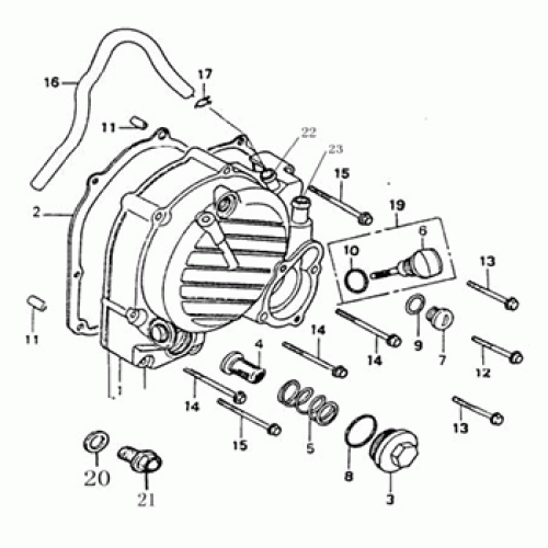 Right Crankcase Cover (Dazon Raider 250 2005 and Older) Right Crankcase Cover (Dazon Raider 250 2005 and Older)