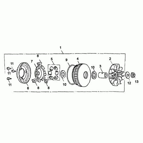 Drive Pulley (Dazon Raider 250 2005 and Older) Drive Pulley (Dazon Raider 250 2005 and Older)