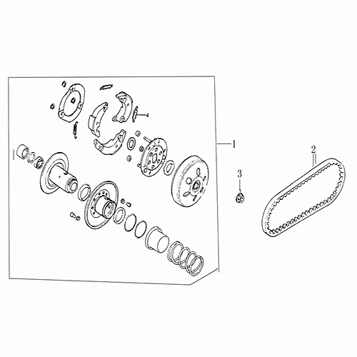 Driven Pulley (Dazon Raider 250 2005 and Older)