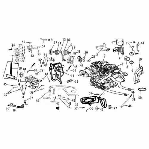 Engine/Air Cleaner (Dazon Raider 250S 2006 and Earlier) Engine/Air Cleaner (Dazon Raider 250S 2006 and Earlier)