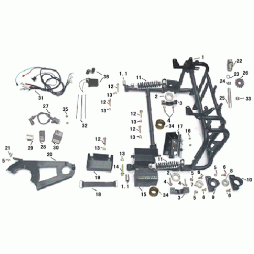 Bottom Rear Swing Arm (Dazon Raider 90 2006 and Earlier) Bottom Rear Swing Arm (Dazon Raider 90 2006 and Earlier)