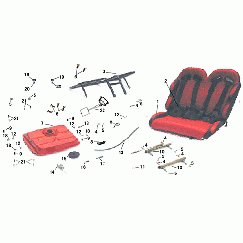 Seat Assy (Dazon Raider 90 2006 and Earlier)