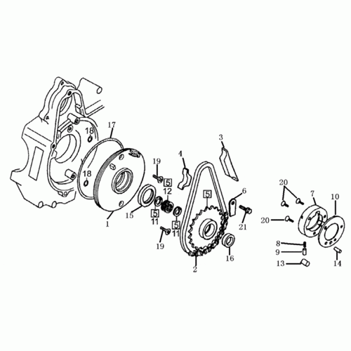 Starting Clutch (Dazon Raider 90 2005 and Older) Starting Clutch (Dazon Raider 90 2005 and Older)