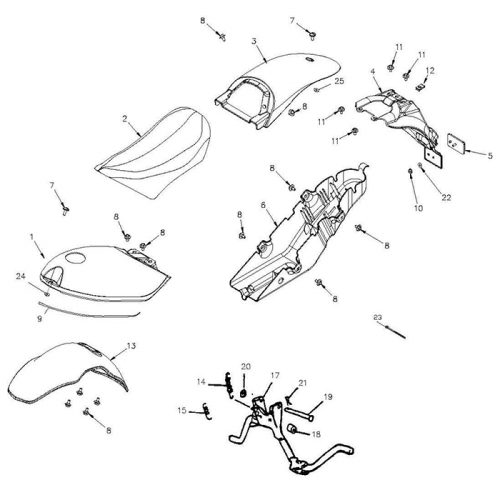 Front Fender, Body Cover