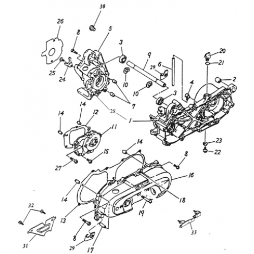 Crankcase (Lambretta UNO50)