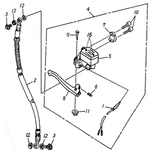 Front Master Cylinder (Lambretta UNO50)
